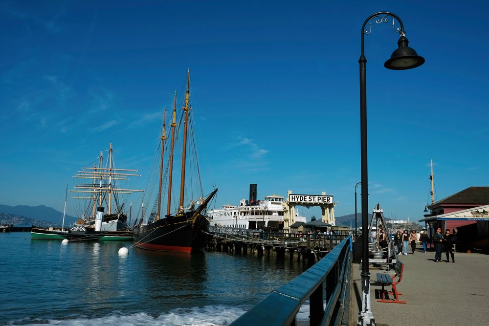 The view from Hyde Street Pier