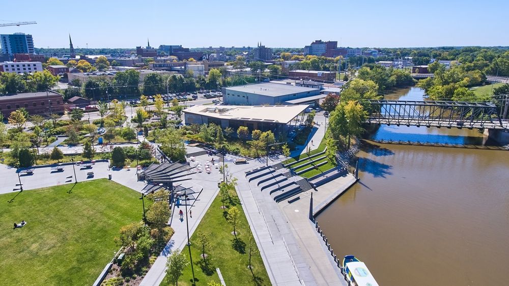 Aerial view of Promenade Park