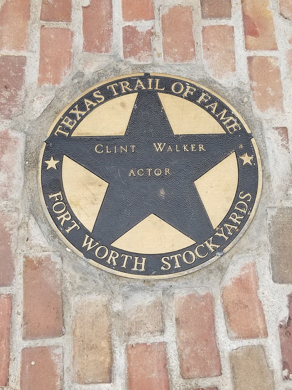 Clint Walker star at Texas Trail of Fame