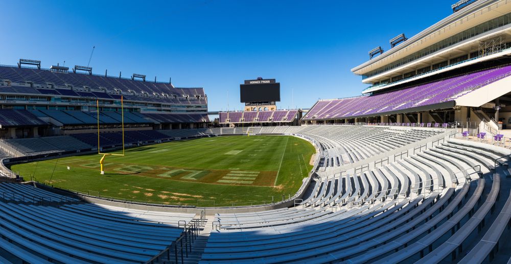 The field of Amon G. Carter Stadium