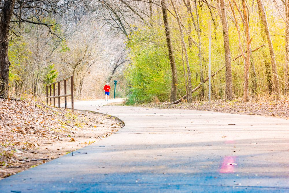 Paved pathway at River Legacy Parks