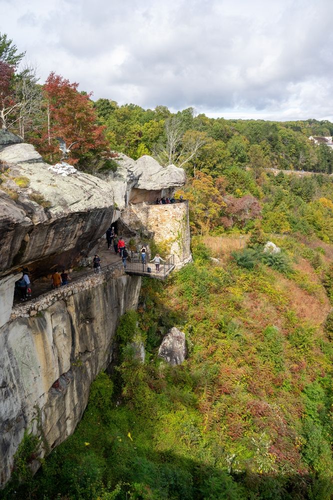People at Rock City Gardens