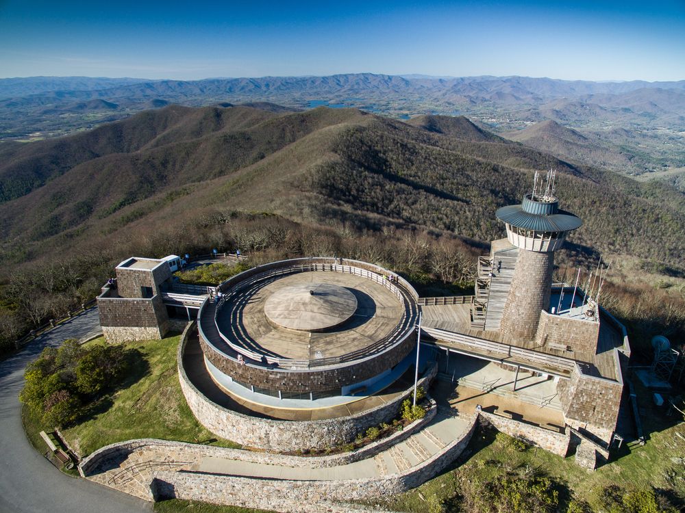 Aerial view of Brasstown Bald