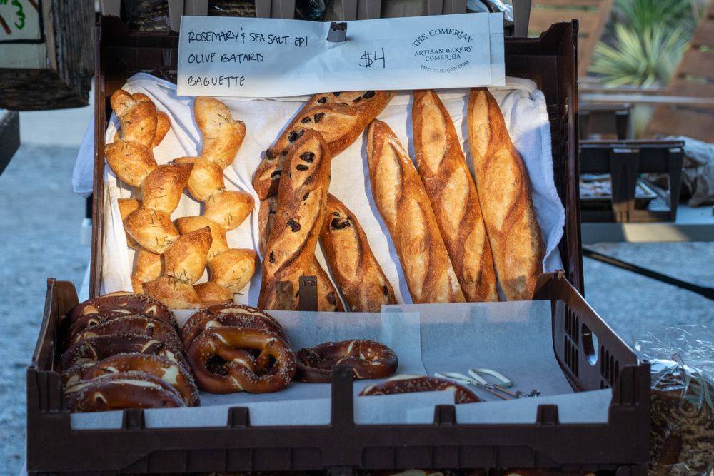 Baked goods at Athens Farmers Market