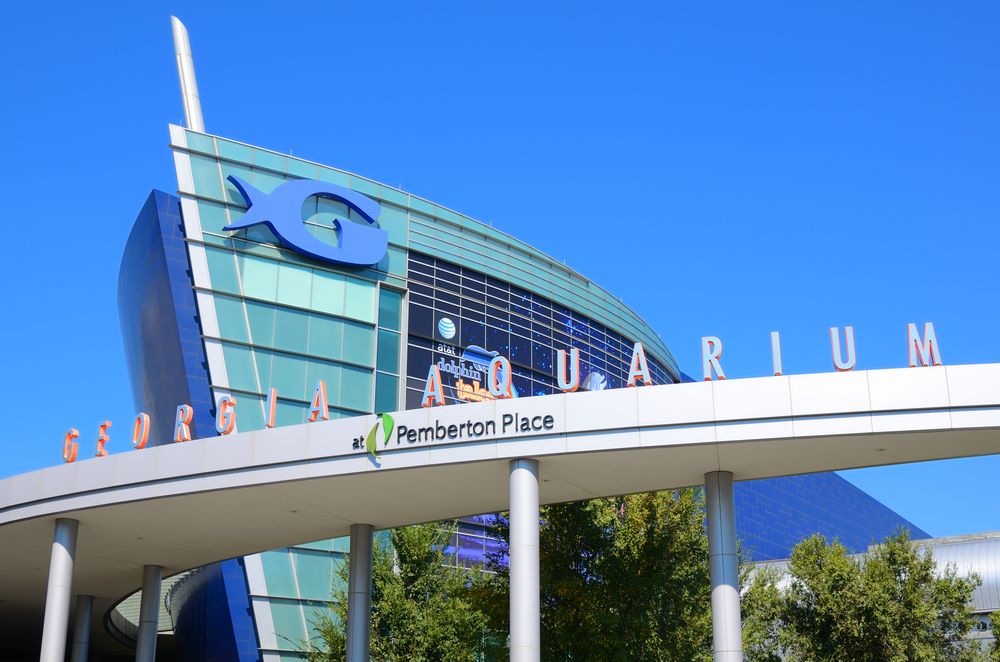 Exterior of the Georgia Aquarium