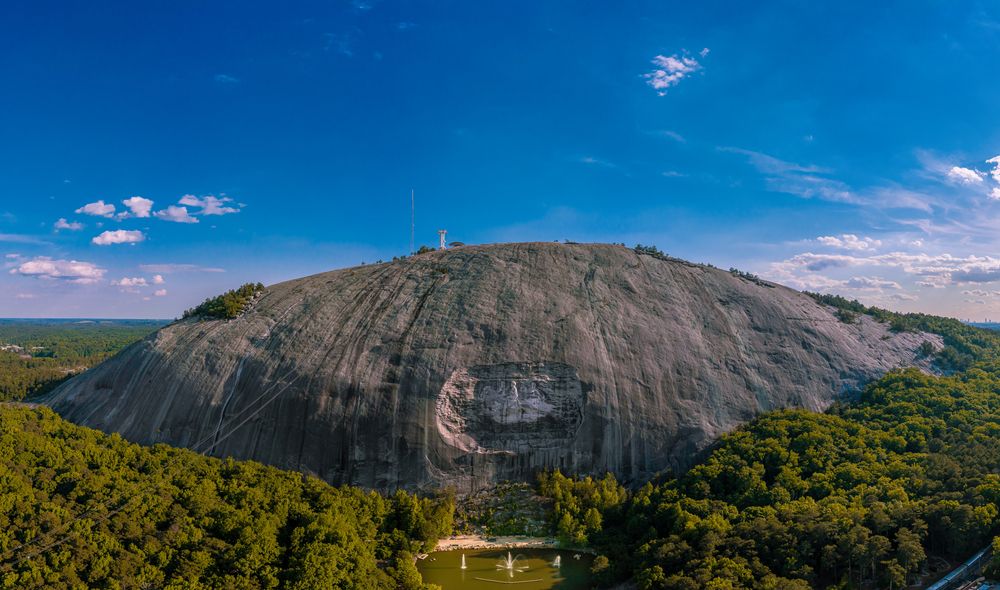 Scenic view of Stone Mountain Park