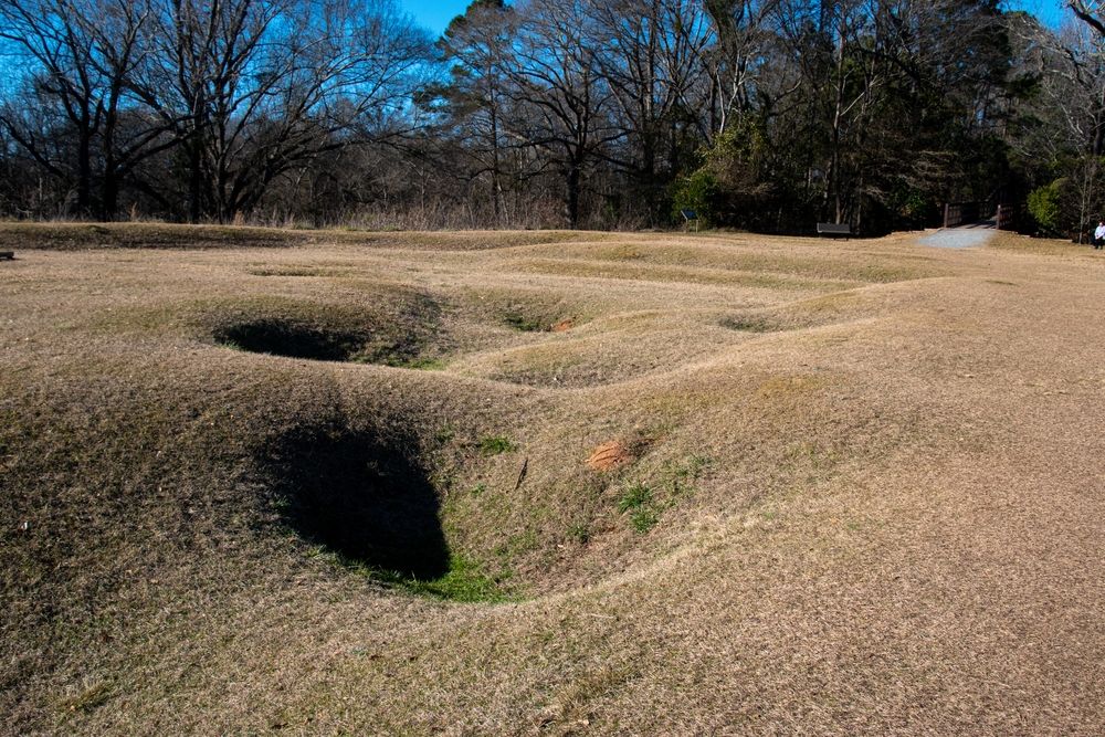 Earthworks at Ocmulgee Mounds National Historical Park
