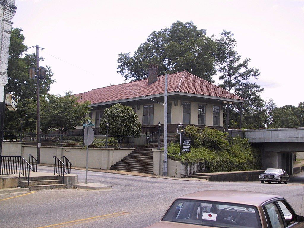 Exterior of the Greenville Historic Train Depot