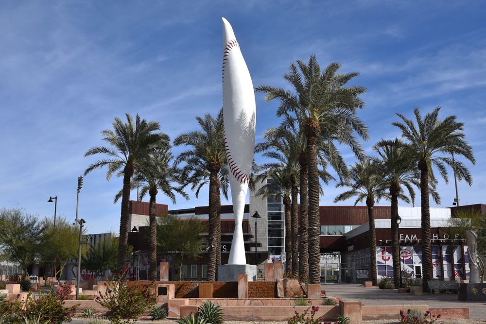 Sculpture at Goodyear Ballpark