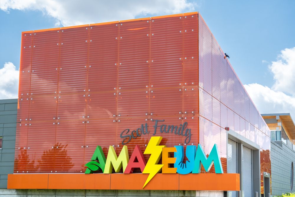 Exterior of the Scott Family Amazeum