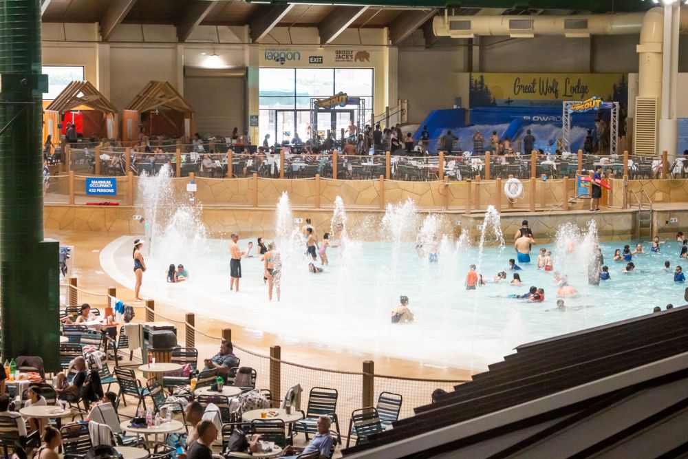 People swimming at Great Wolf Lodge Water Park