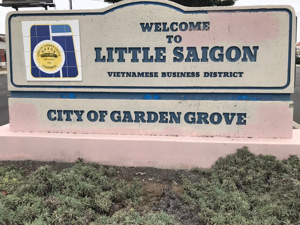 Welcome sign of Little Saigon