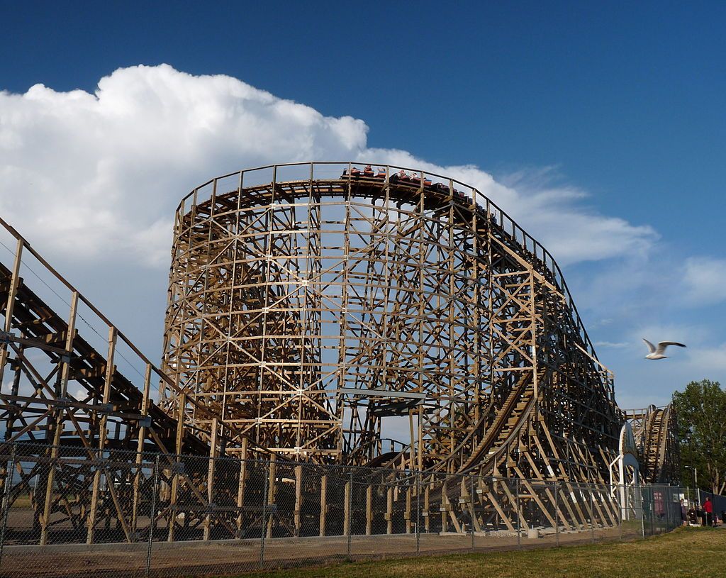 Rollercoaster at Bay Beach Amusement Park