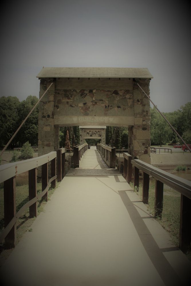 A bridge at Pamperin Park