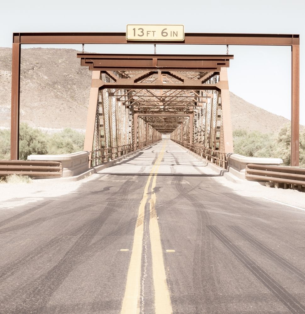 The trail of Gillespie Dam Bridge