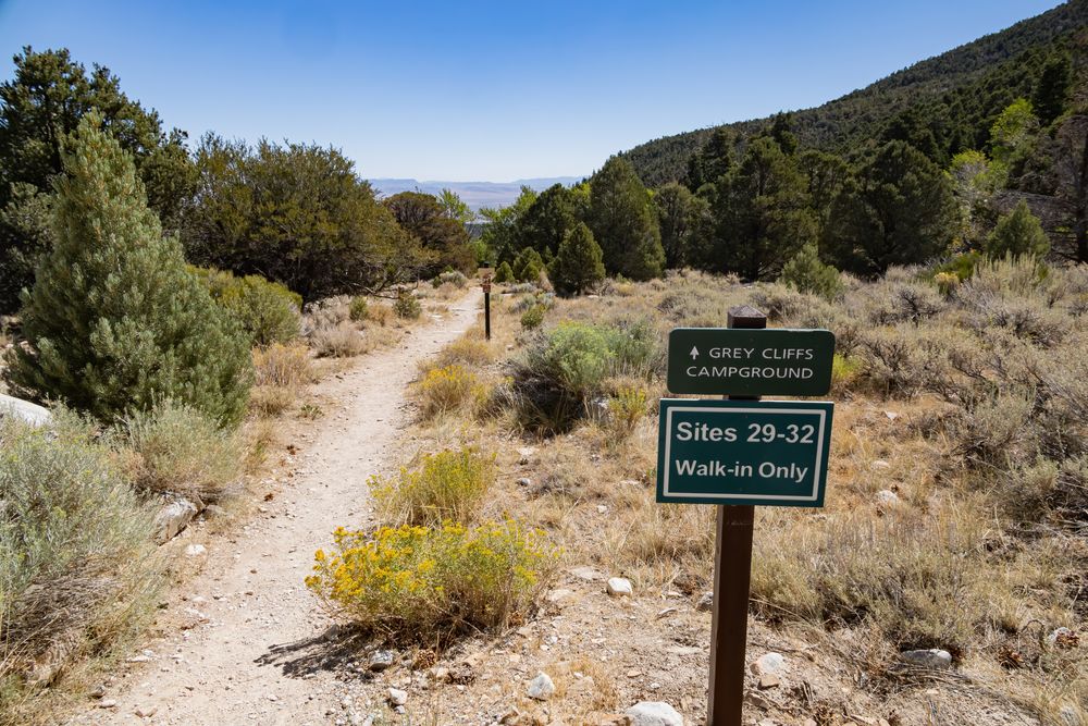 Signage of Grey Cliffs Campground