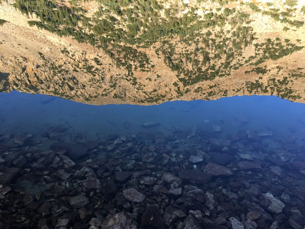 The waters of Johnson Lake