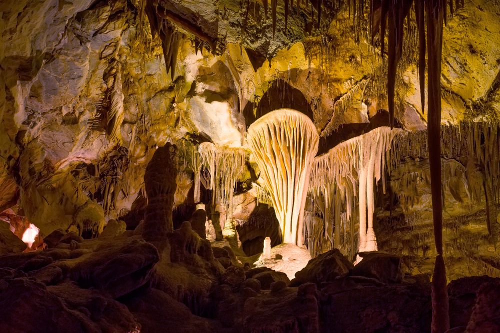 Stunning view inside the Lehman Caves