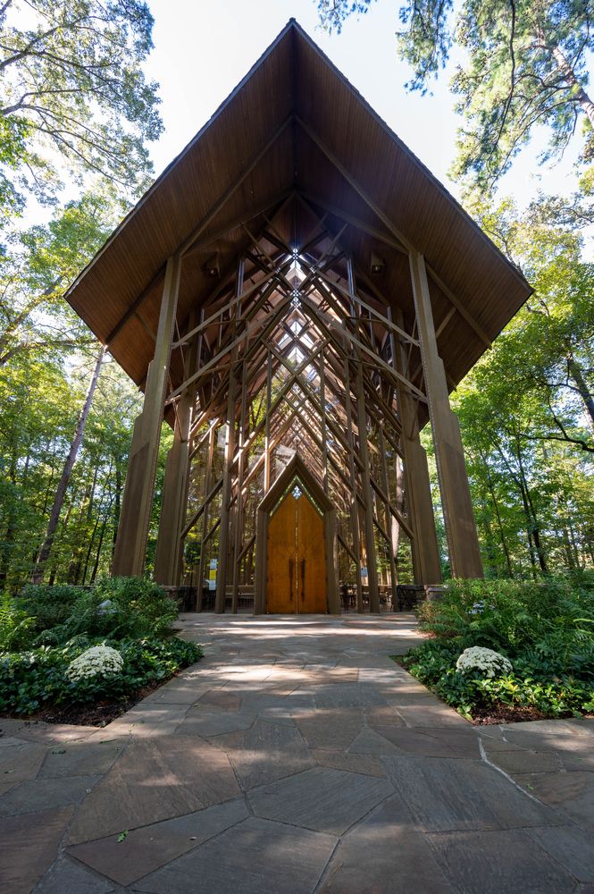 Exterior of the unique Anthony Chapel