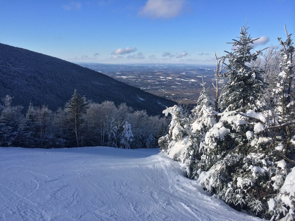 Ski slopes at Cannon Mountain Ski Resort