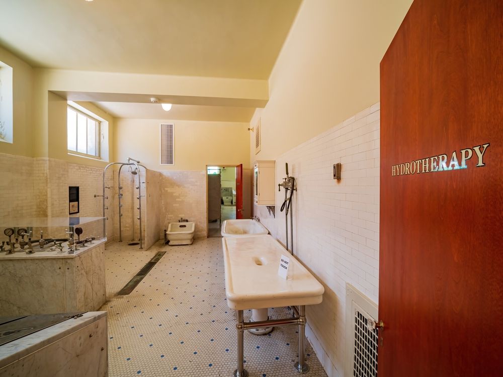 Hydrotherapy room in Fordyce Bathhouse