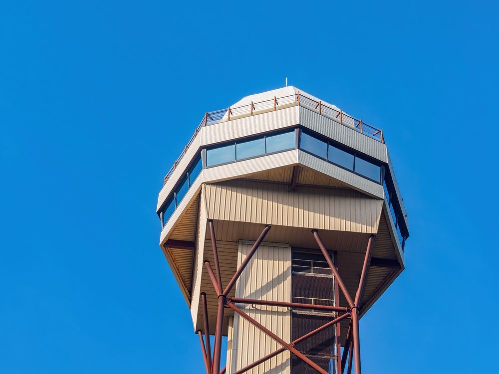 Top part of the Hot Springs Mountain Tower