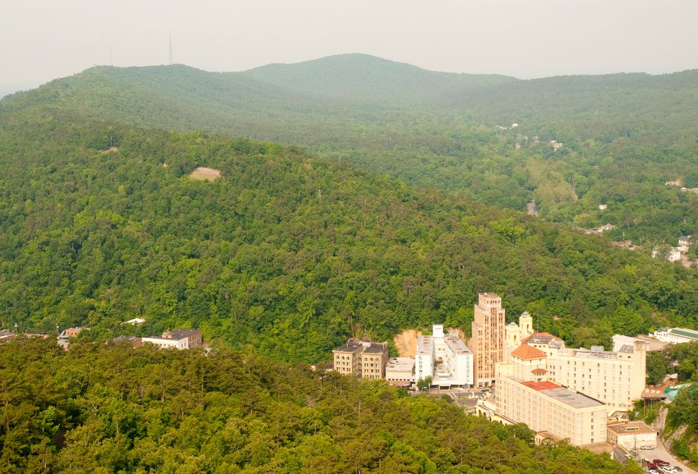 Scenic view from the Hot Springs Mountain Tower