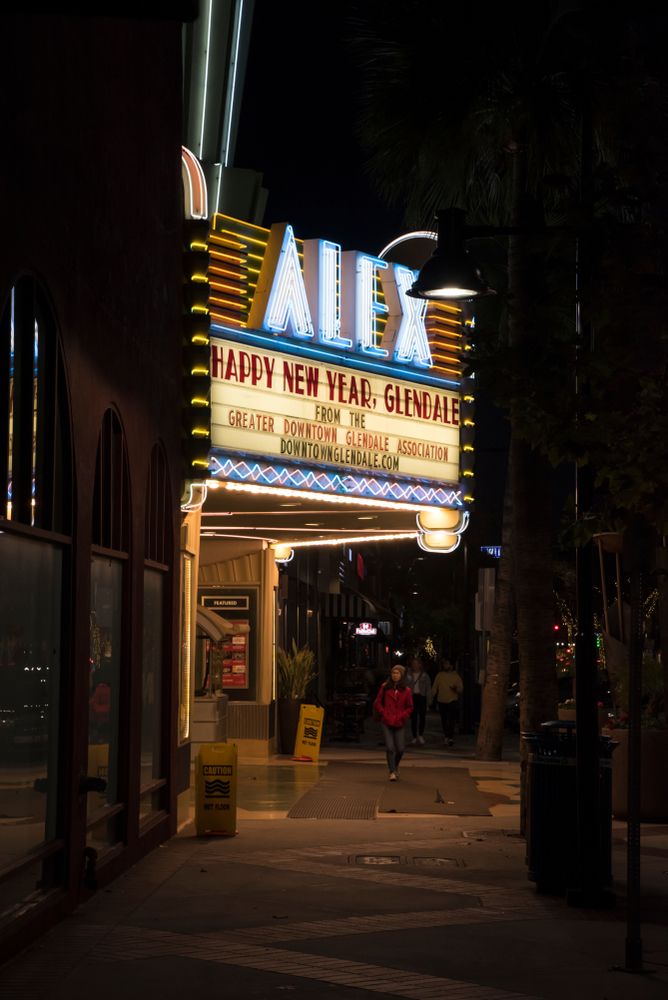 Marquee of the Alex Theatre