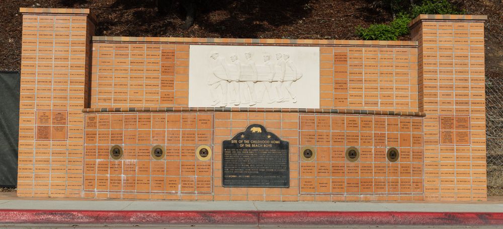 Daytime view of Beach Boys Historic Landmark