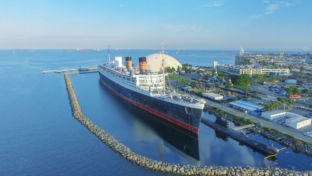 Aerial view of Queen Mary