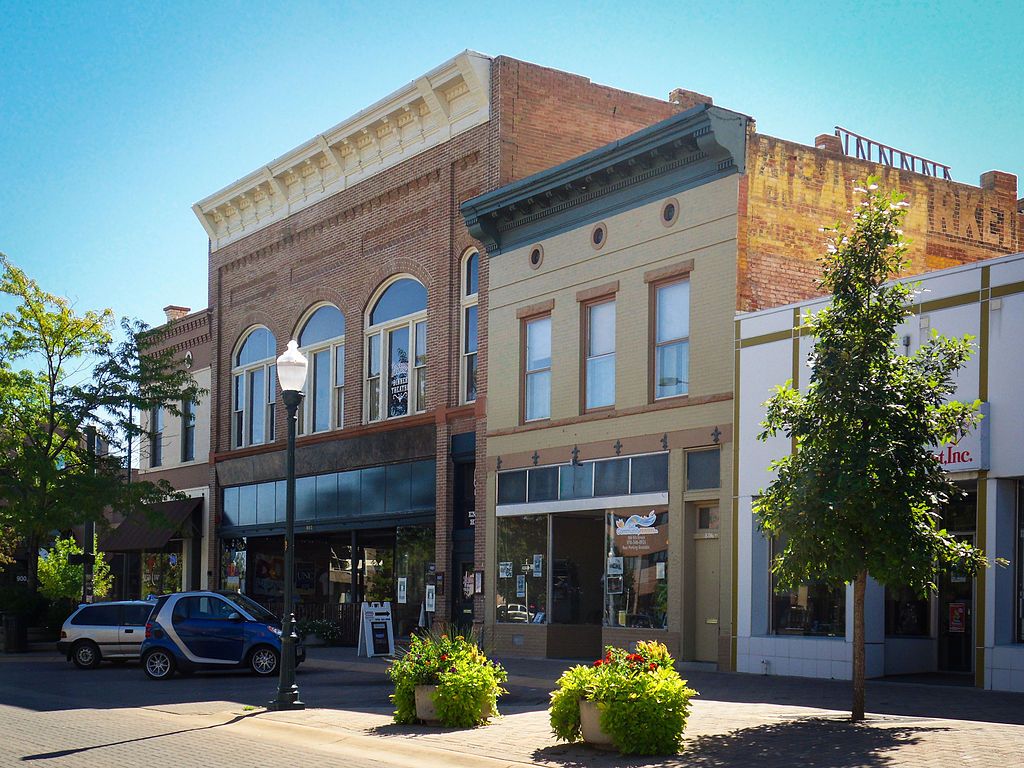 Buildings along Historic Downtown Greeley