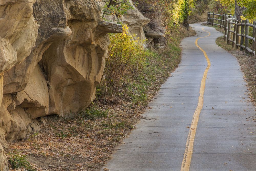 Bike trail of Poudre River Trail Corridor