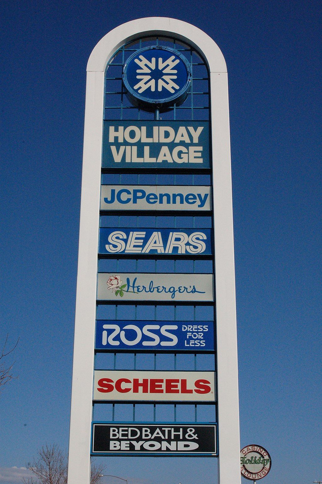 Signage of Holiday Village Mall