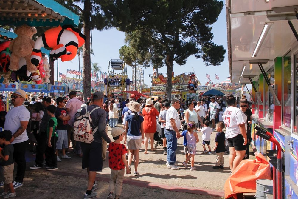 People at the Strawberry Festival