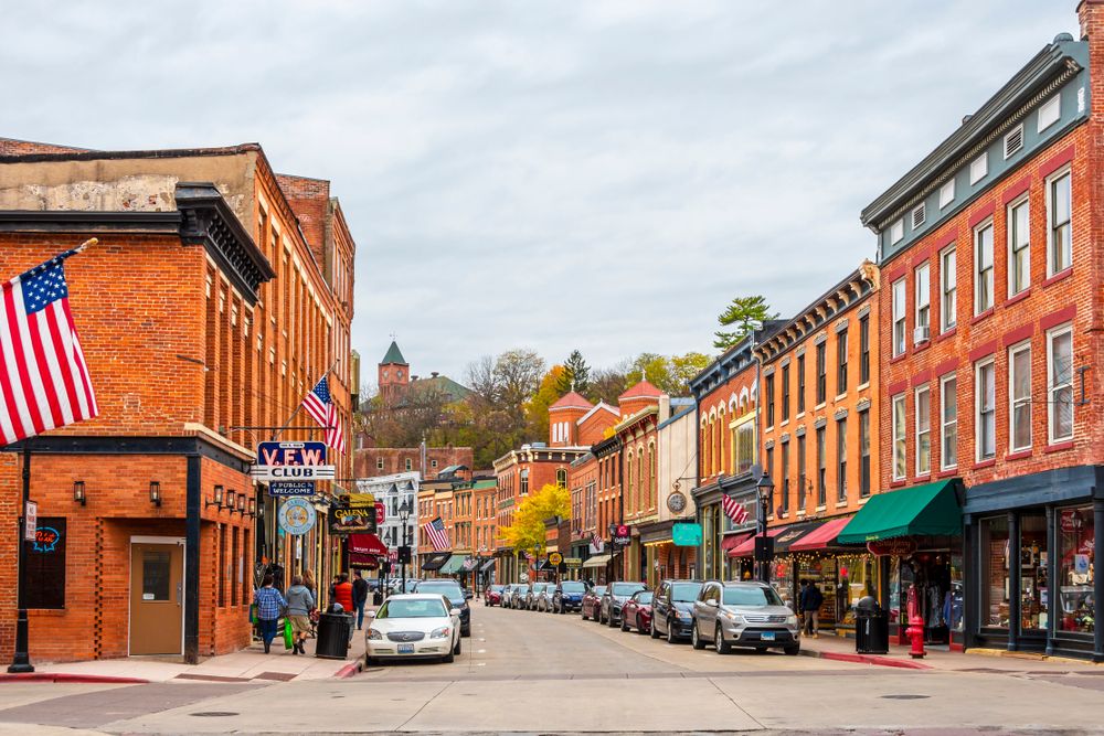 The main street of Downtown Galena