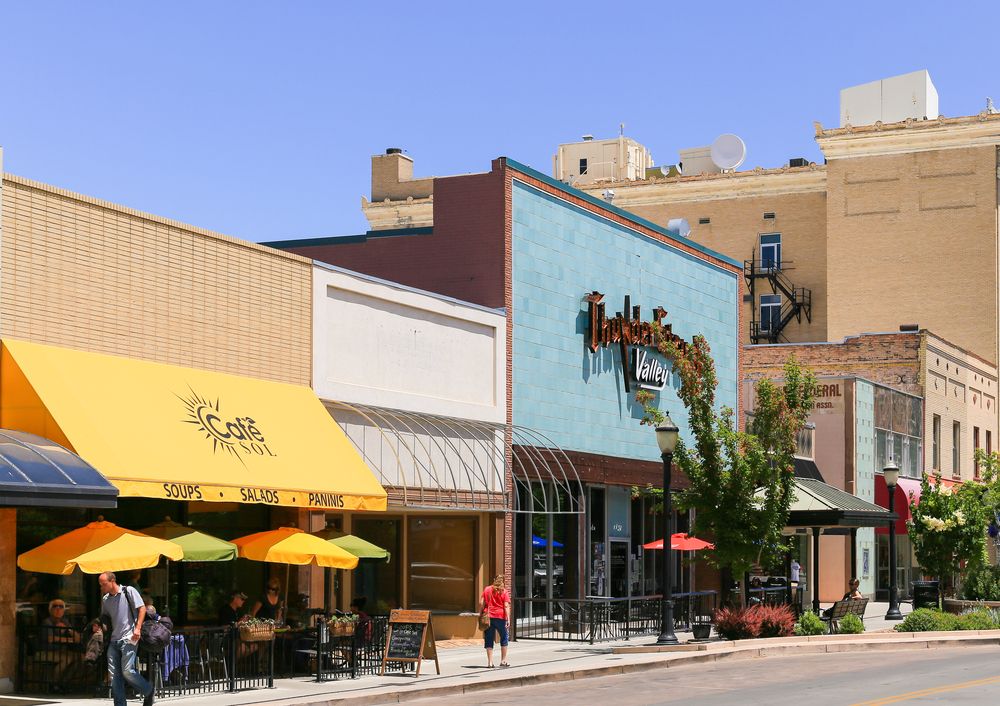 Shops along Grand Junction Downtown