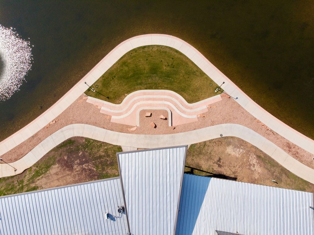 Aerial view of Las Colonias Park