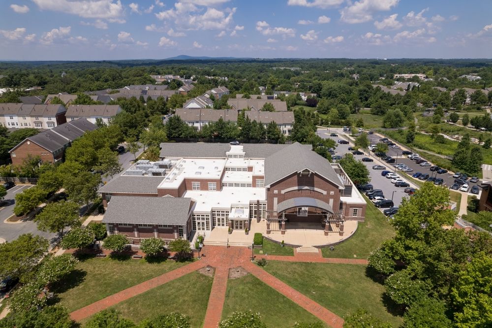 Aerial view of BlackRock Center for the Arts