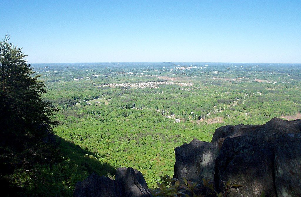 The view from Crowders Mountain