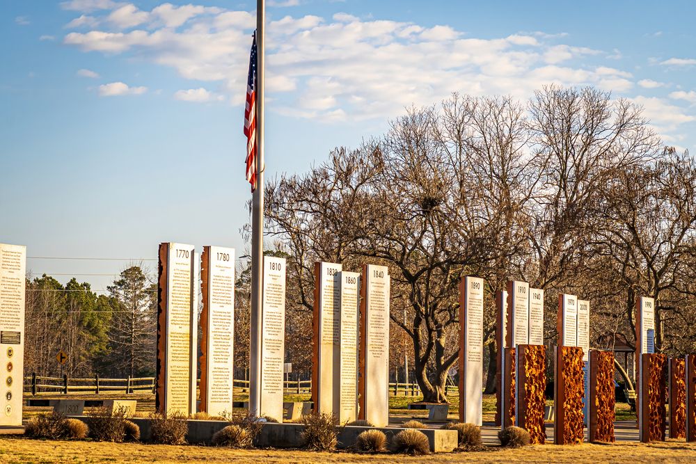 Daytime view of Garner Veteran’s Memorial