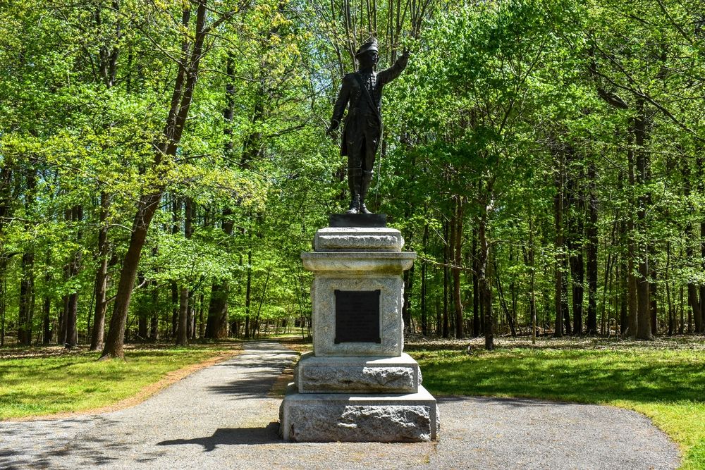 Statue at Guilford Courthouse National Military Park