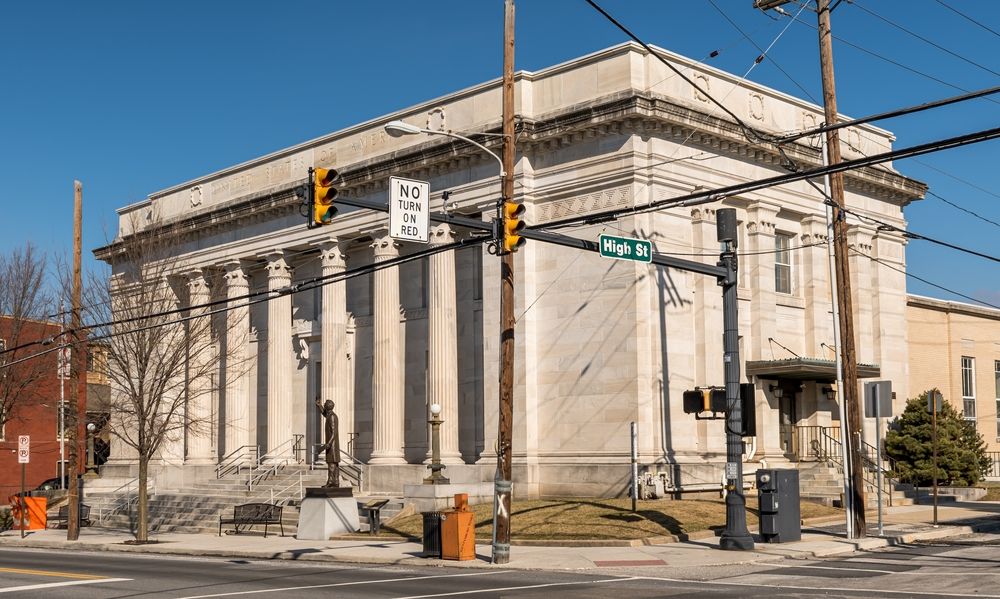 Exterior of the Adams County Public Library