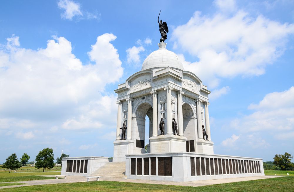 Daytime view of Gettysburg National Military Park