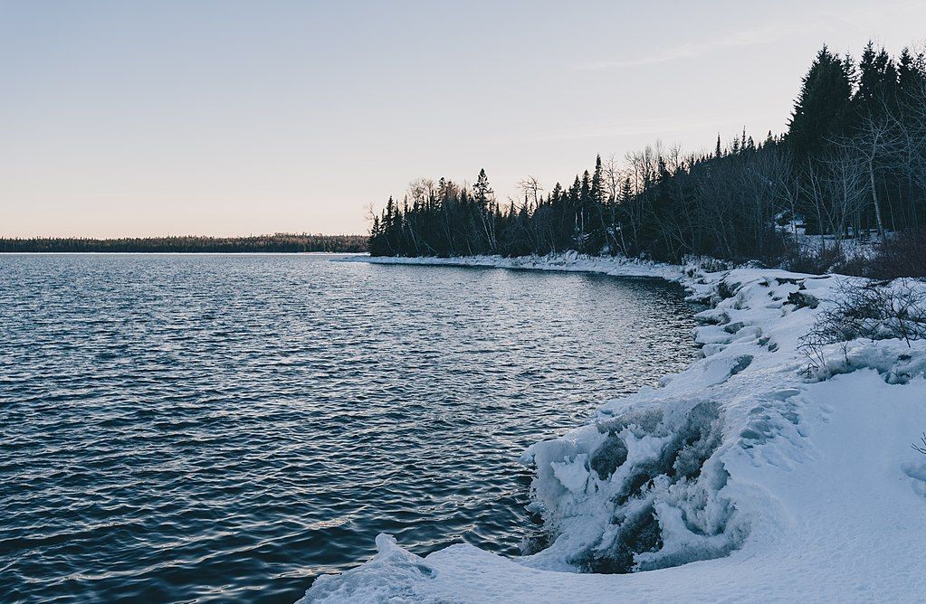 Winter view of Lake Superior