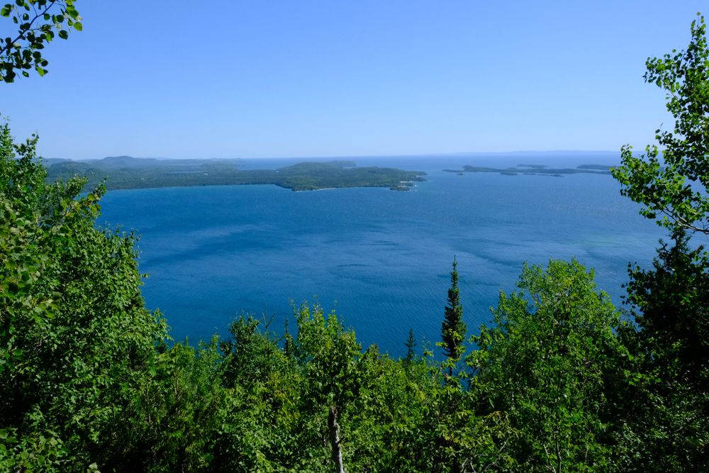 View of the ocean from Mount Josephine's summit
