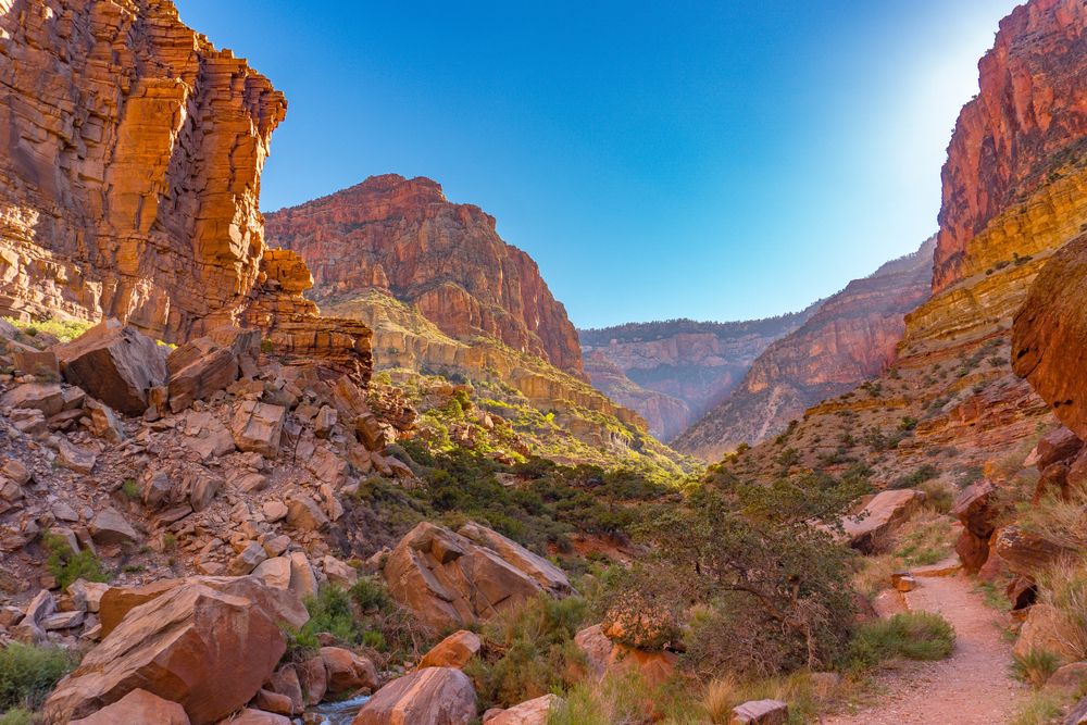 View from the bottom of Grand Canyon National Park
