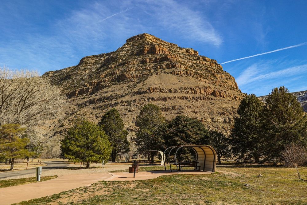Sunny landscape of James M. Robb - Colorado River State Park