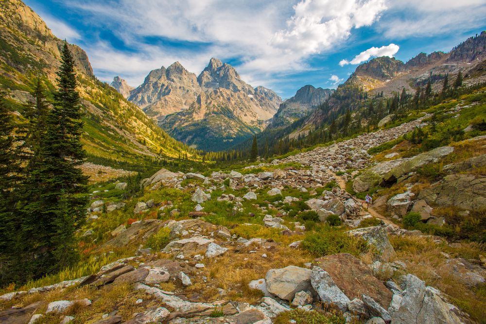 Scenic view of the Cascade Canyon