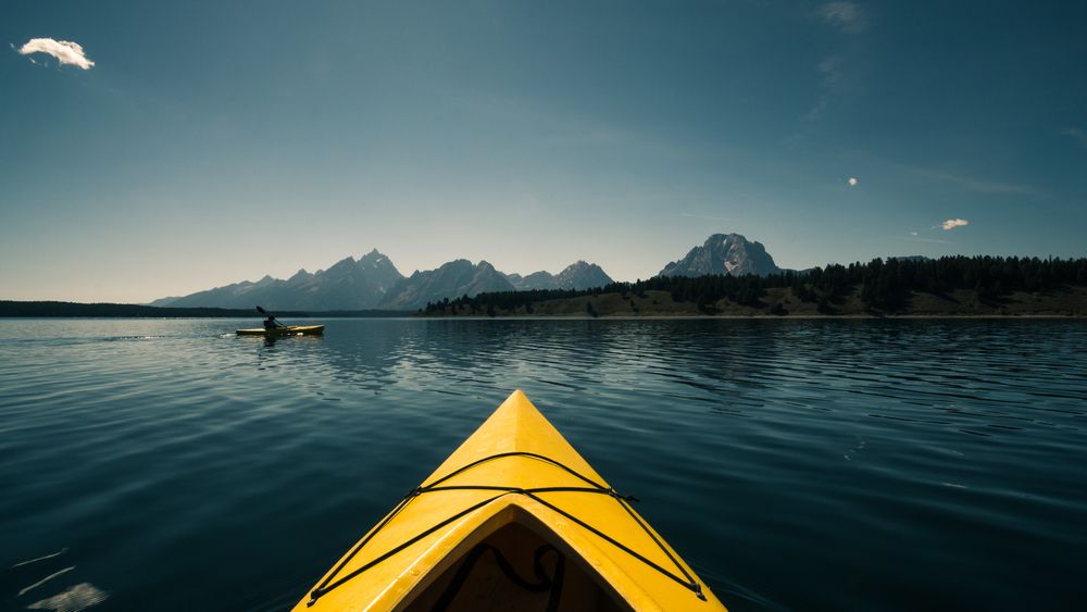 Kayaking on Jackson Lake