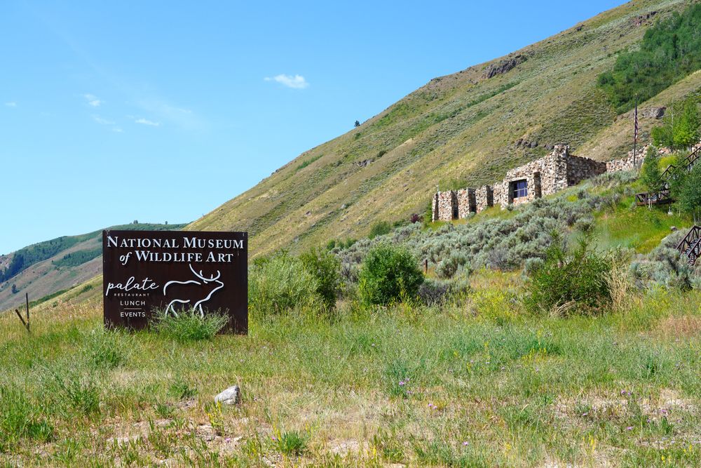 Welcome sign of National Museum of Wildlife Art